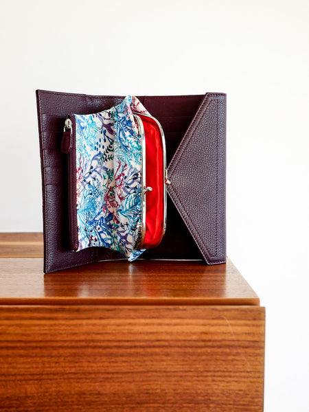 Hermes Wood and Leather Business Card Holder
