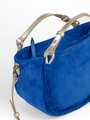 Avalon sac daim - Bleu Electrique