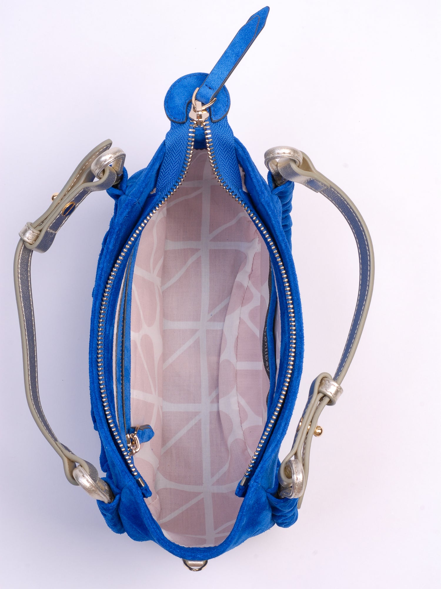 Avalon sac daim - Bleu Electrique