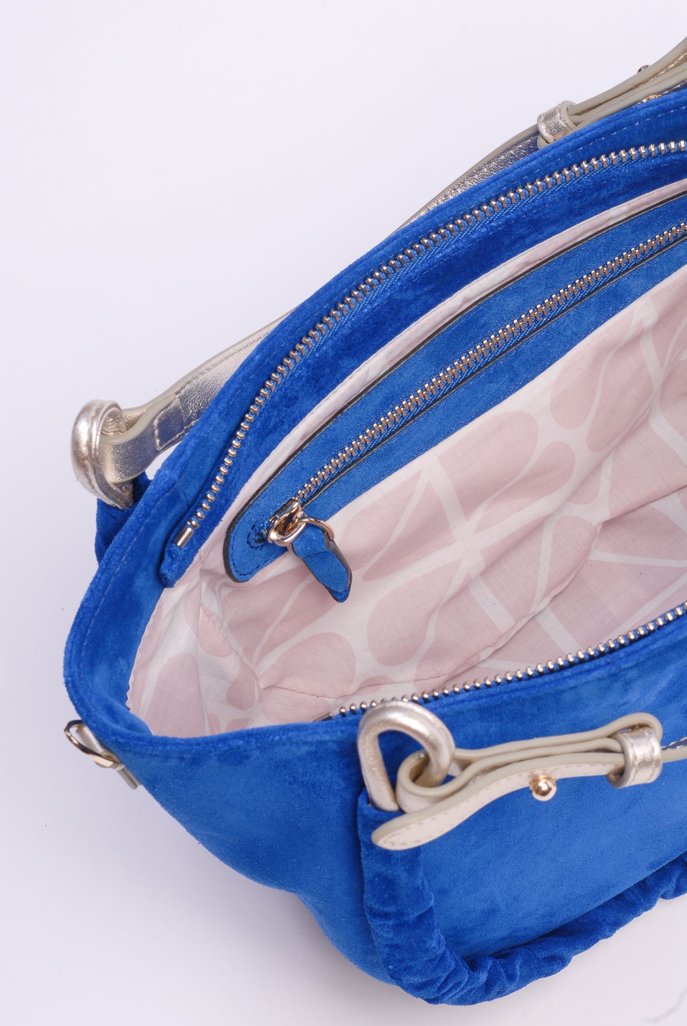 Avalon sac daim - Bleu Electrique