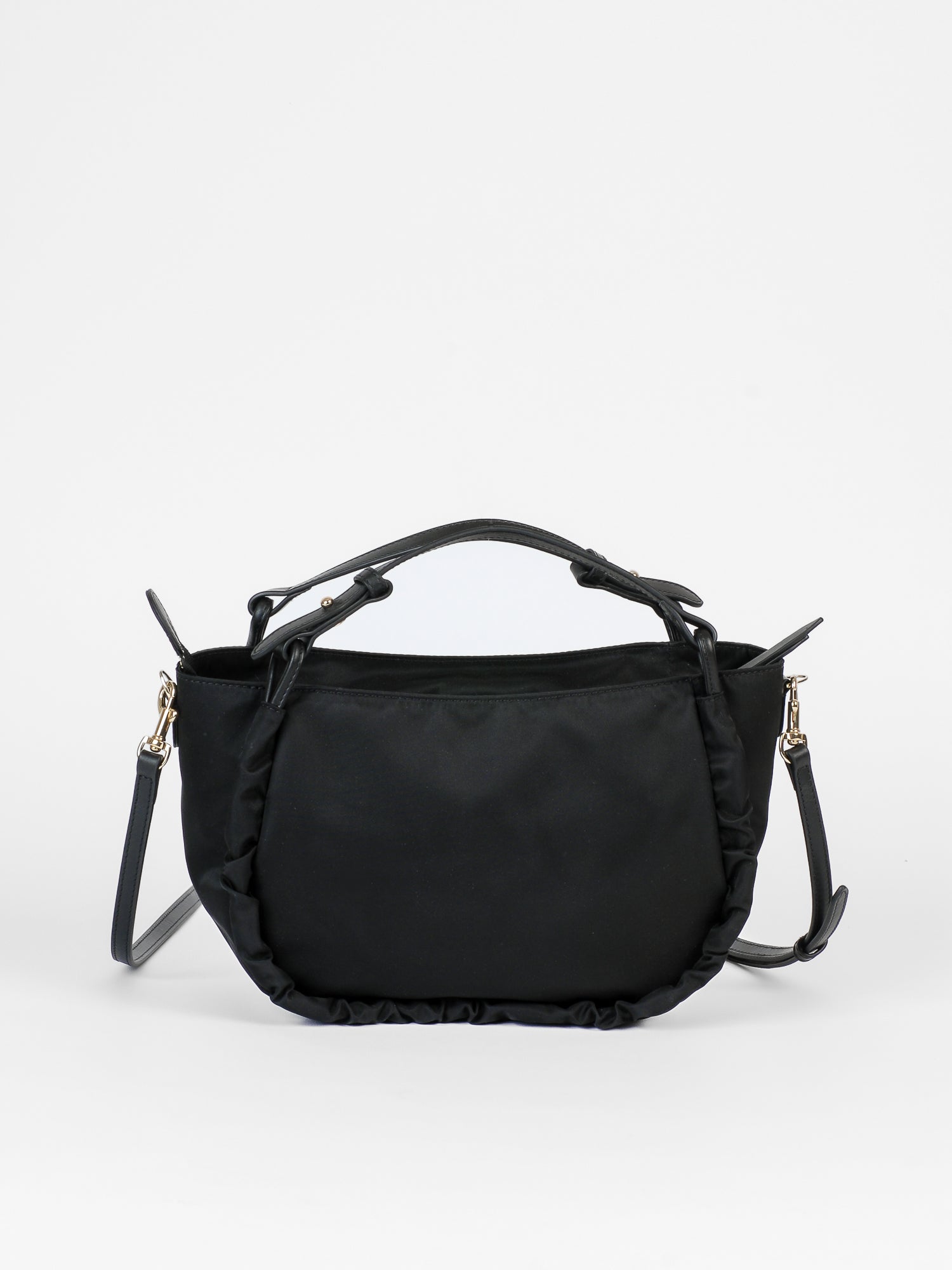 Avalon satin nylon bag - Black