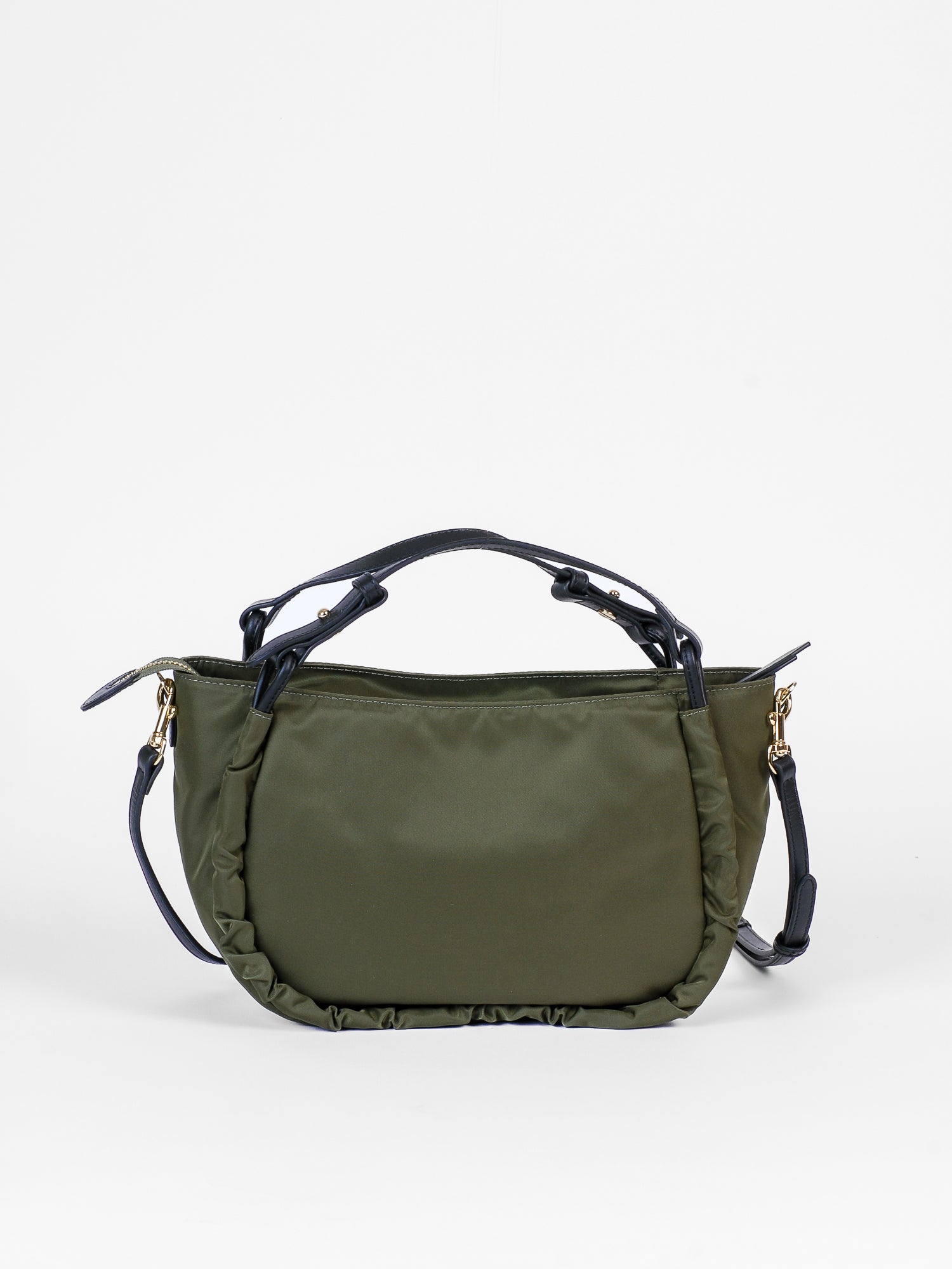 Avalon satin nylon bag - Military