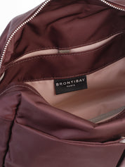 Ravello satin nylon bag - Bordeaux