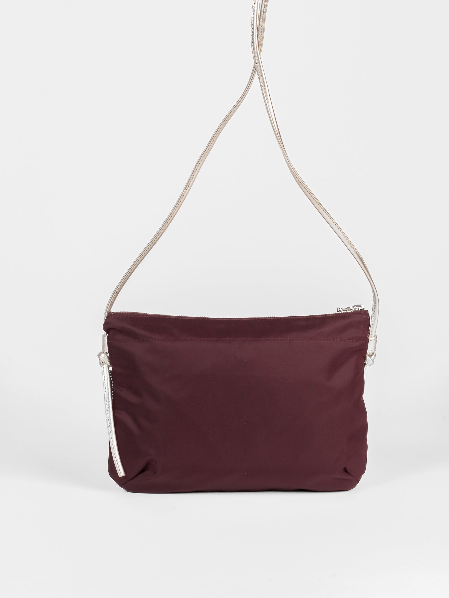 Brera satin nylon bag - Bordeaux