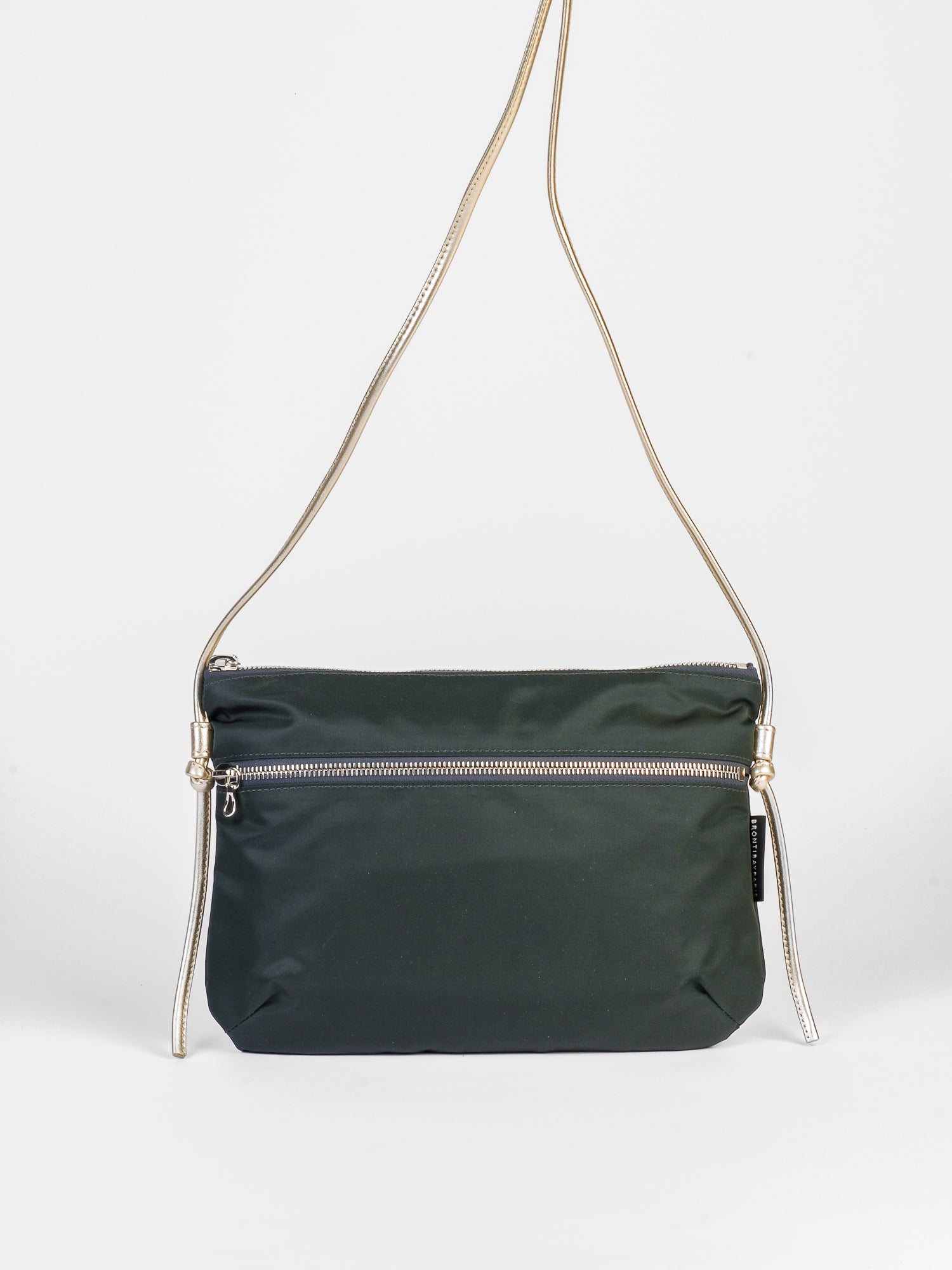 Brera satin nylon bag - Dark Grey