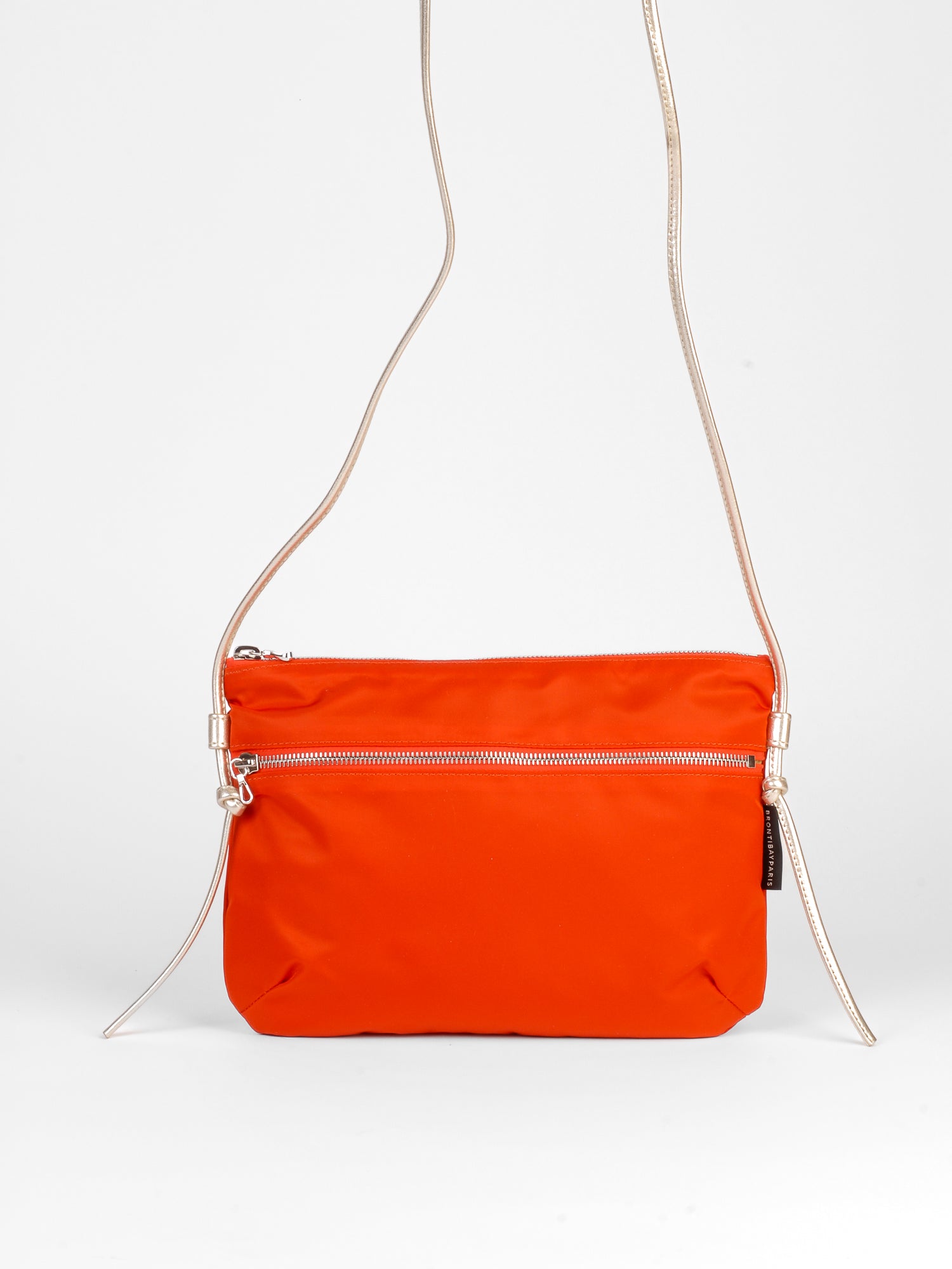 Brera satin nylon bag - Pomegranate