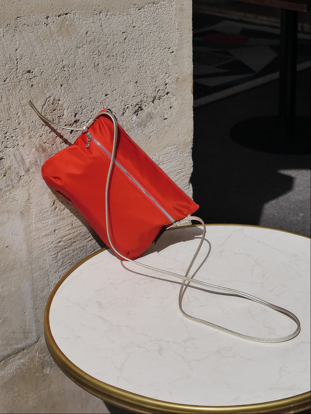 Brera nylon satiné - Pomegranate