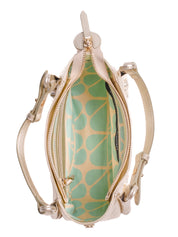 Calliope sac cuir luna - Doré