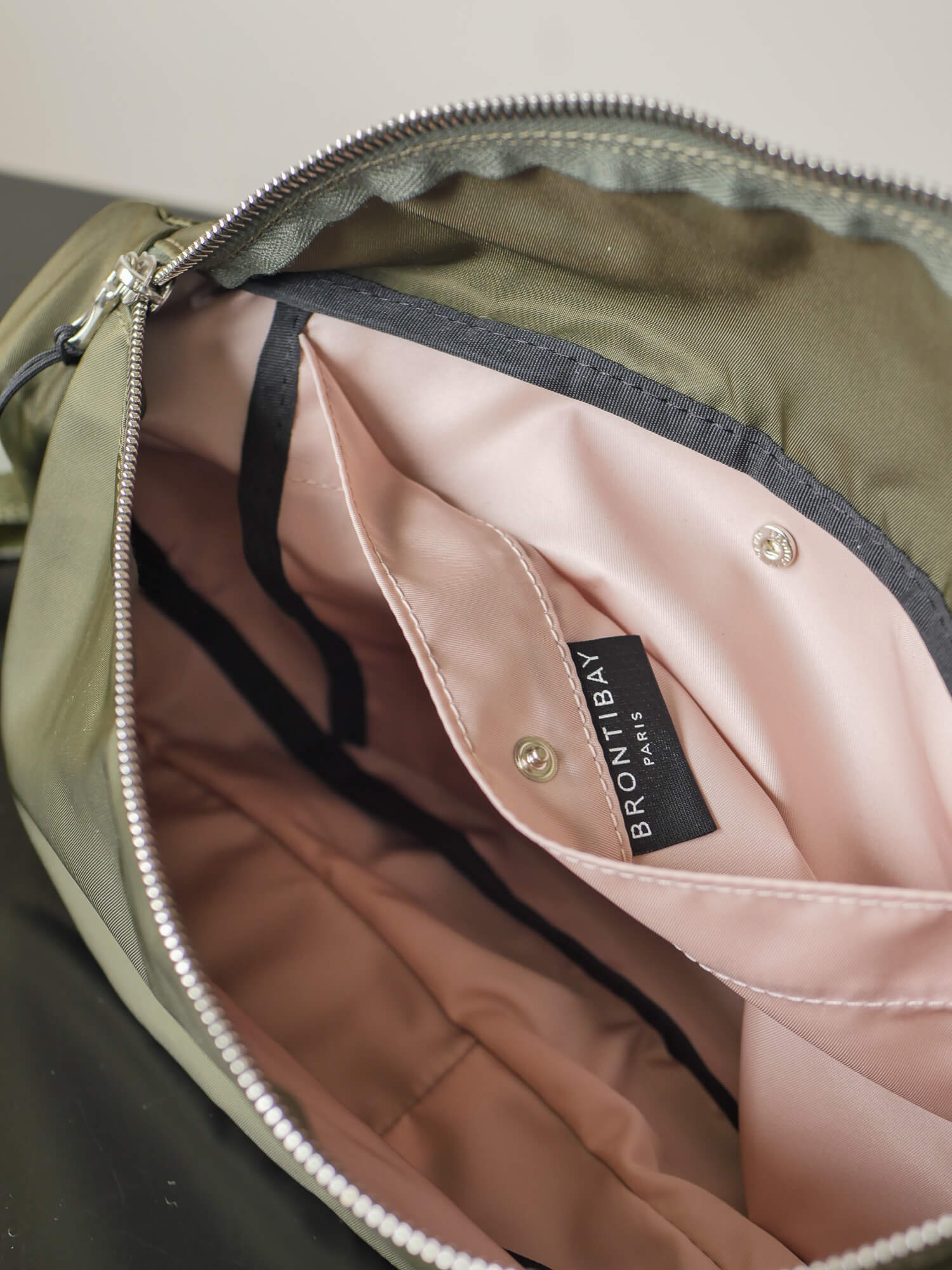 Gabin satin nylon - Military Swag Khaki