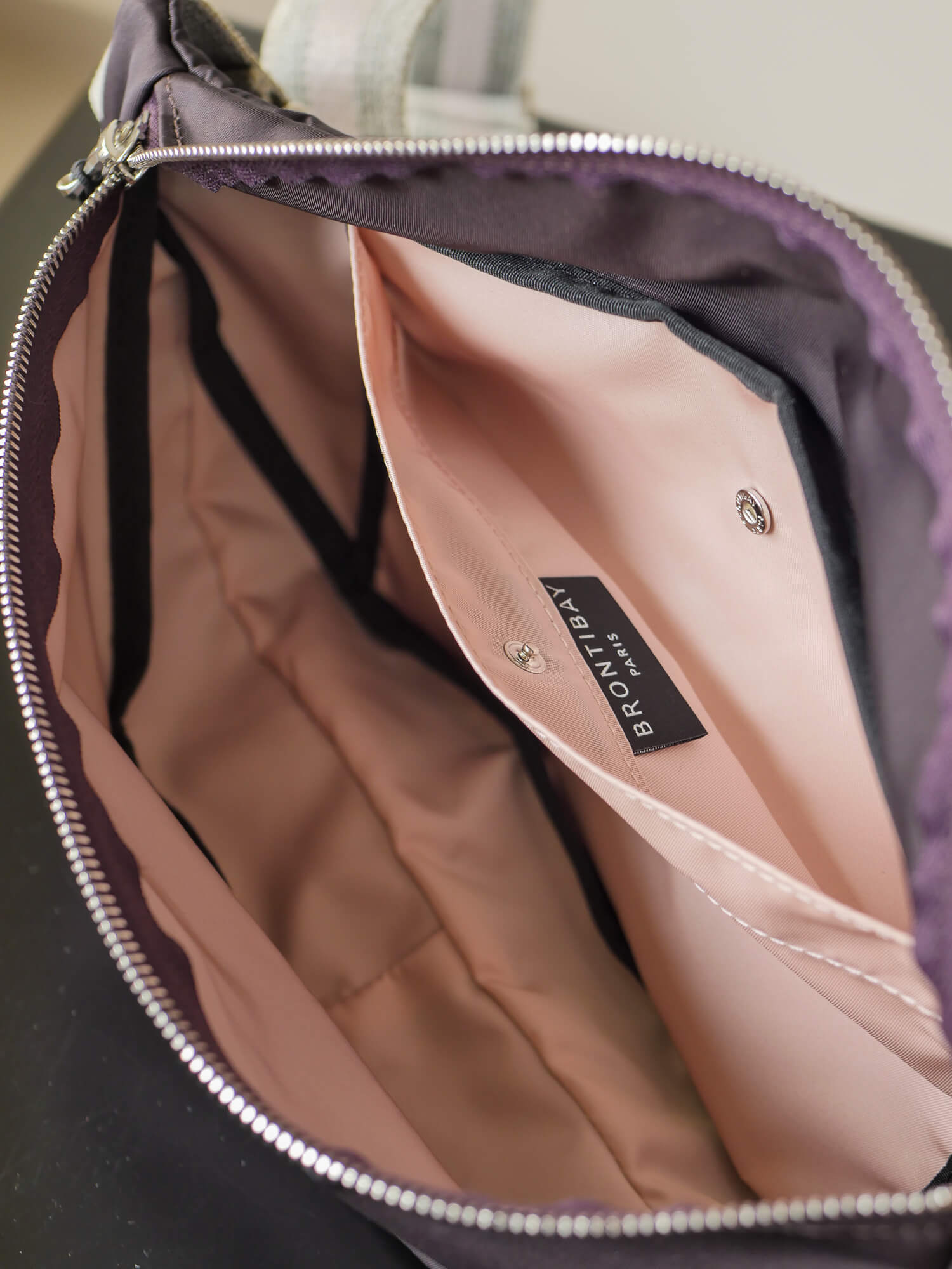 Gabin satin nylon - Mure Sauvage Swag Rose