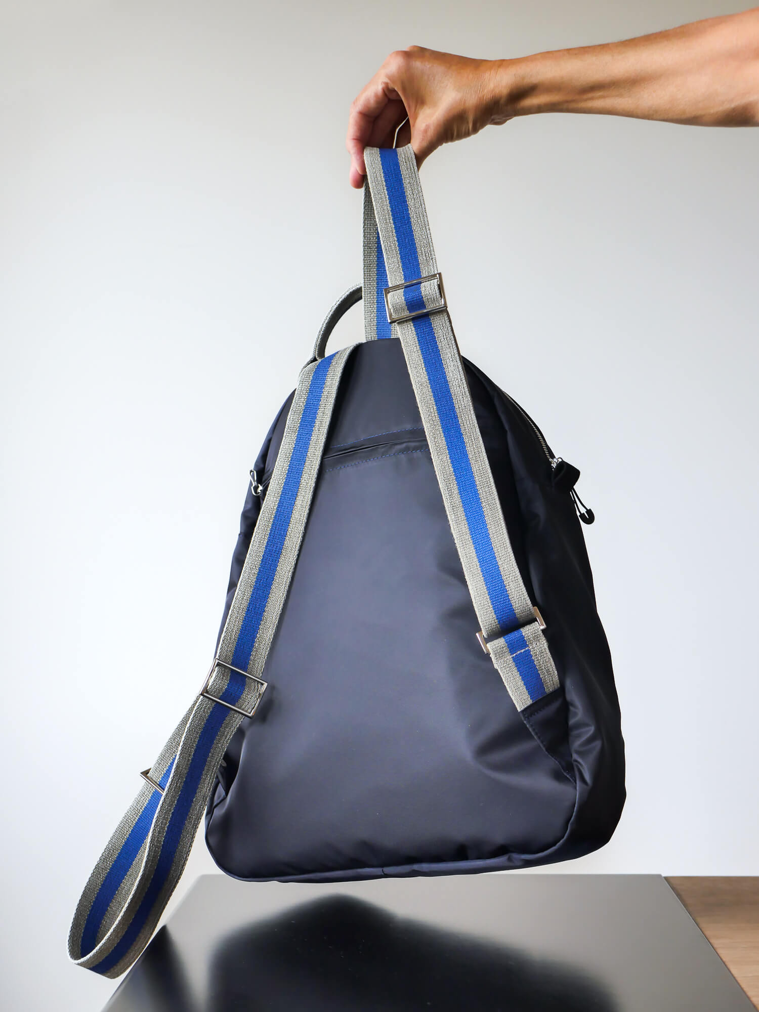 Gaston nylon satiné - Bleu Nuit Swag Bleu