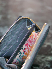 Lilou suede patch - Petrol