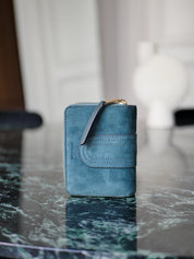 Lilou suede patch - Petrol