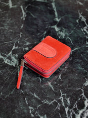 Lilou suede patch - Papaya