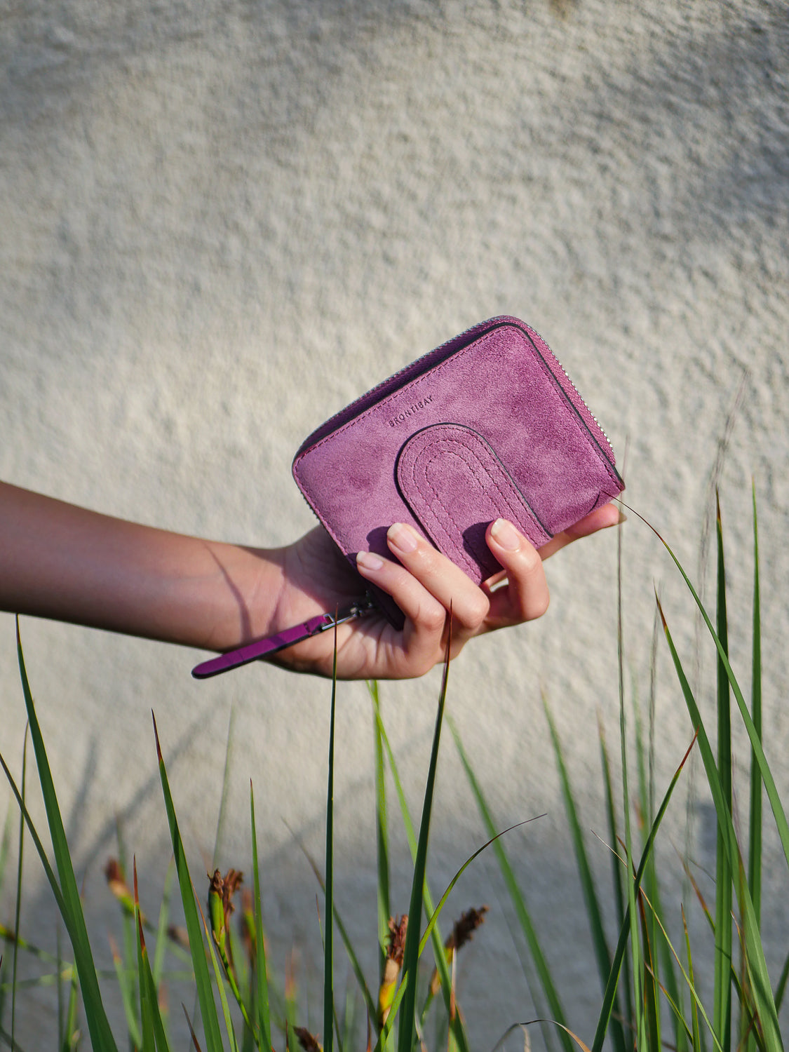 Lilou patch daim - Violet