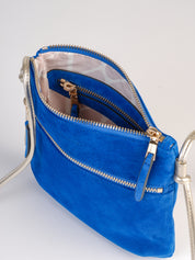 Lucia Suede bag - Electric Blue