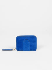 Lyra Suede wallet - Electric Blue