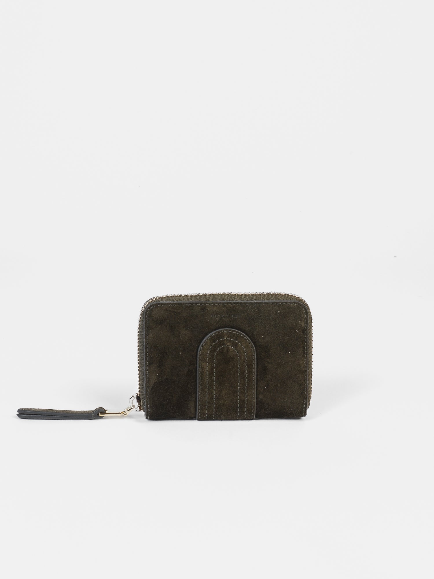 Lyra Suede wallet - Khaki