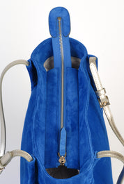 Maven sac daim - Bleu Electrique