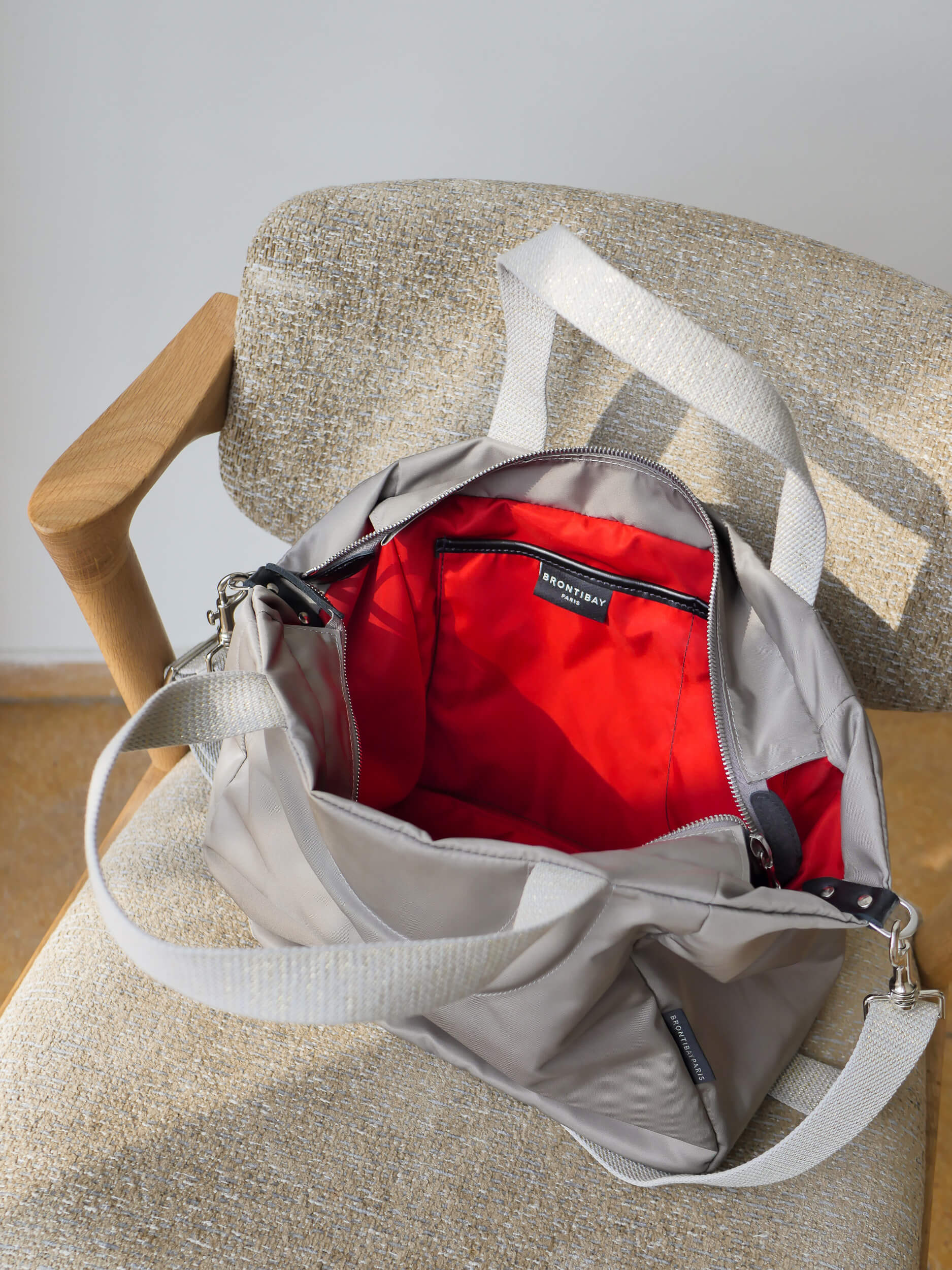 Nerano satin nylon tote - Wolfback