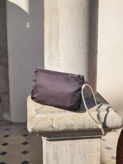 Verona satin nylon pouch - Wild Blackberry