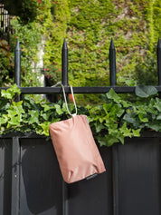Verona satin nylon pouch - Salmon Pink
