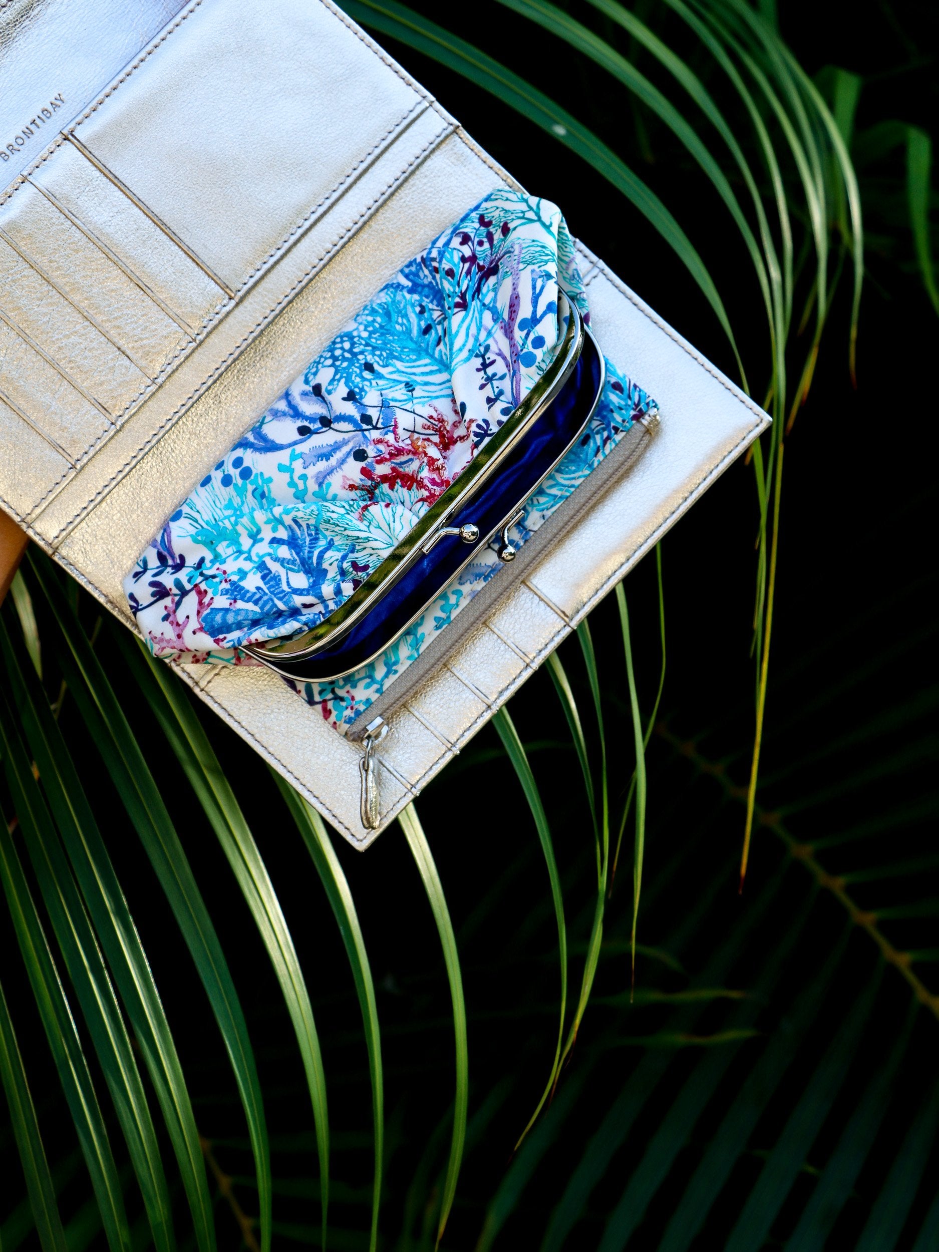 Nelly Luna Leather - Gold-Liberty Reef Blue