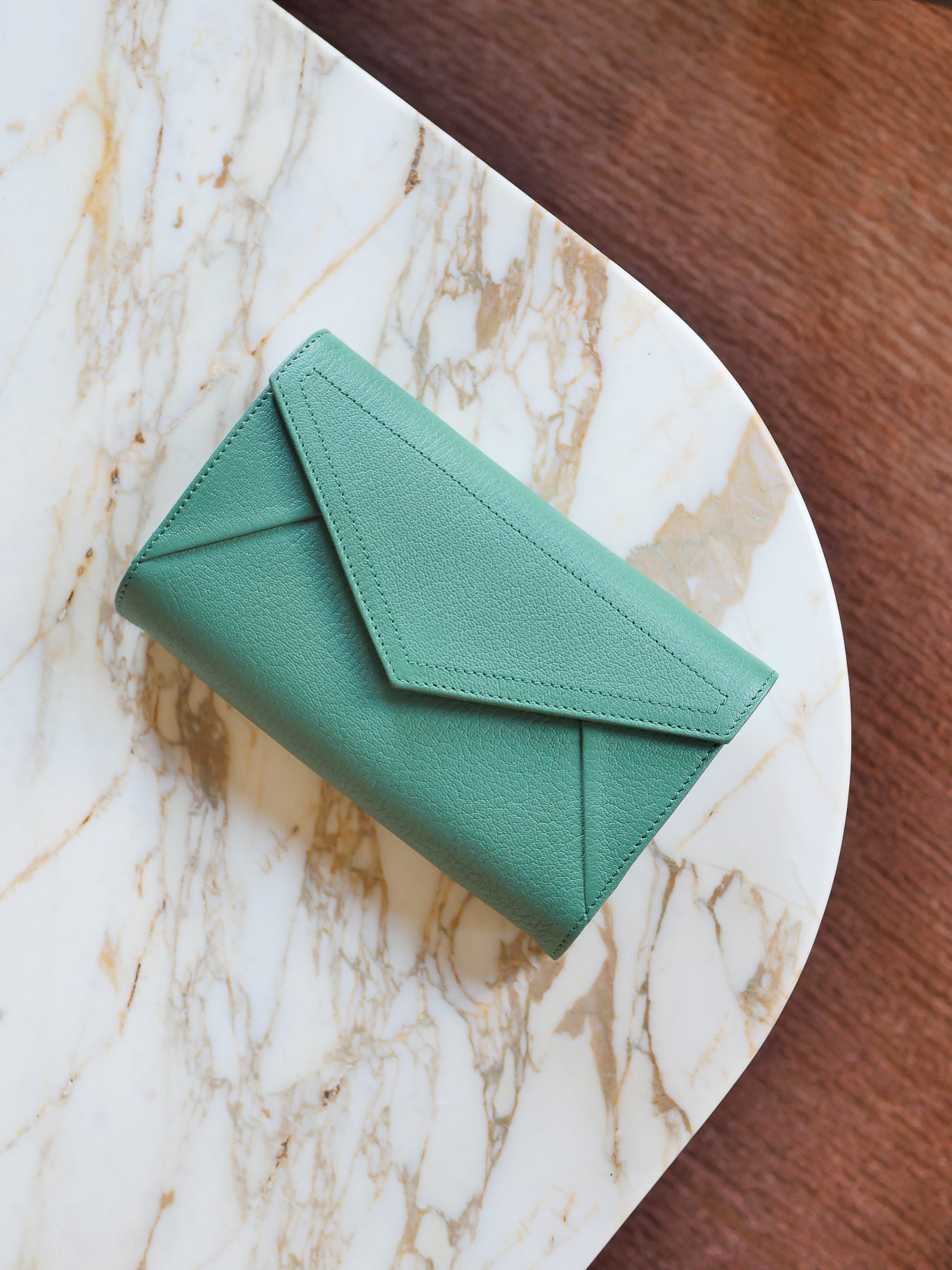 Nelly Dutch leather - Green Tea