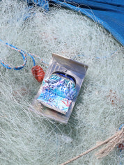 Pearl leather luna - Gold - Liberty Reef Blue