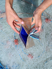 Pearl leather luna - Gold - Liberty Reef Blue