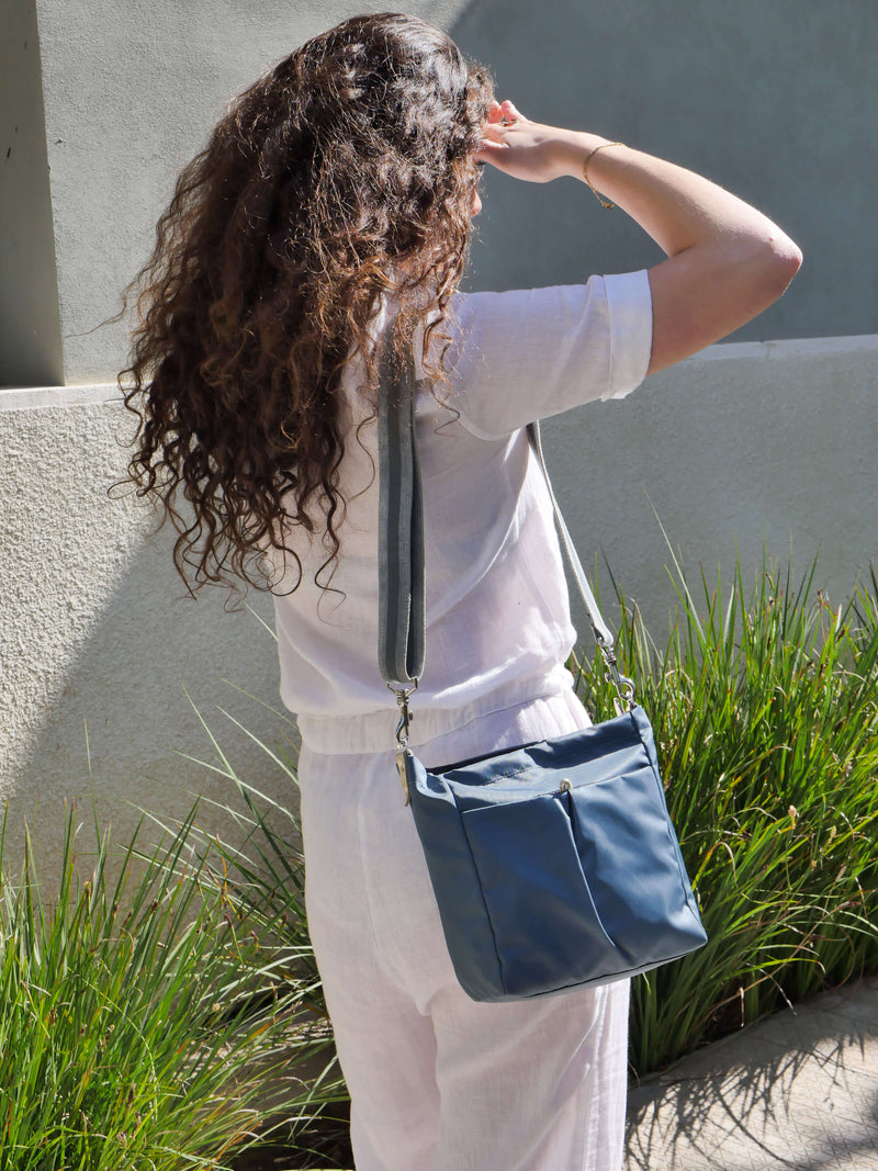 satin nylon crossbody bag