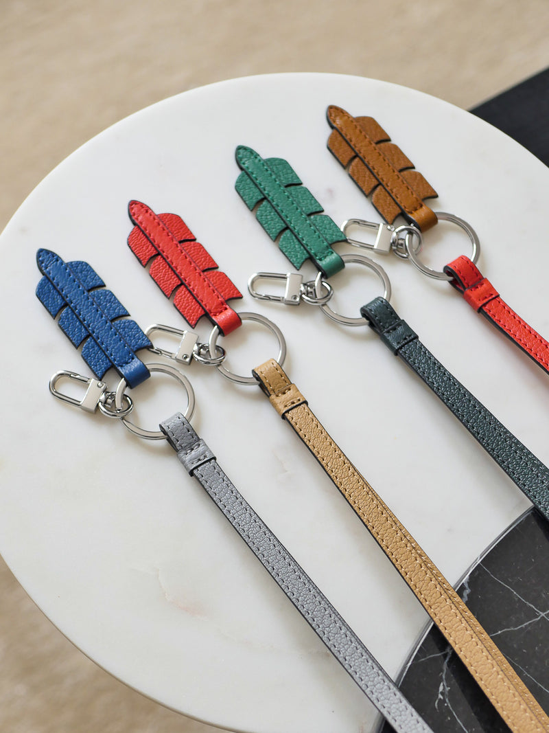 leather keyring strap