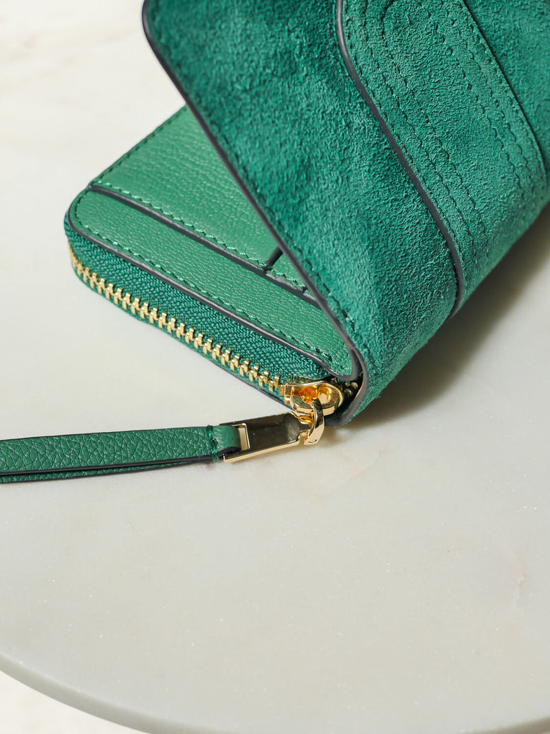 Lilou suede patch - Envy Green