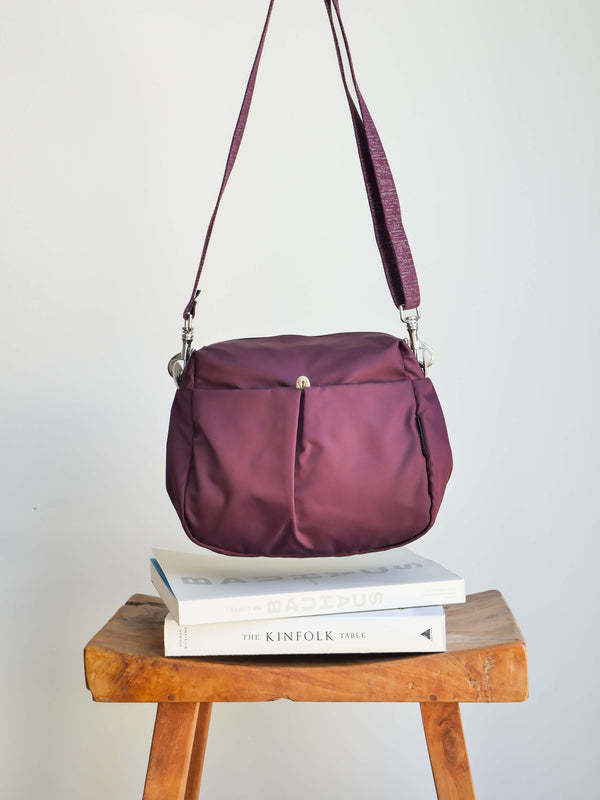 Ravello satin nylon - Bordeaux