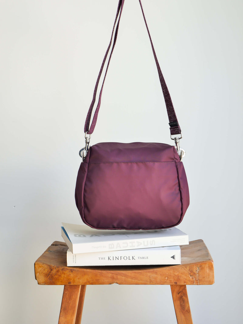 Ravello satin nylon - Bordeaux