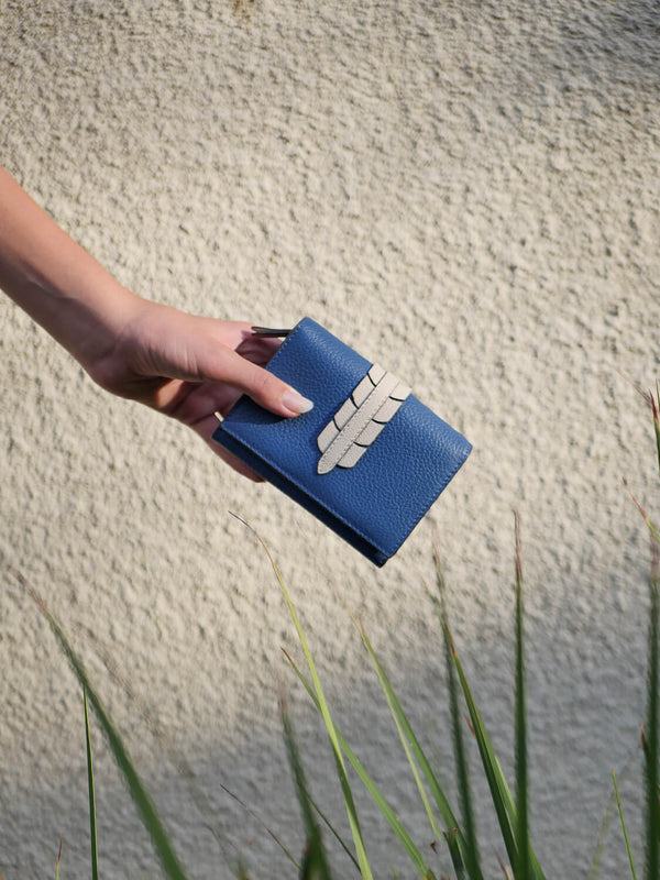 Mayfair Cassandra Leather Wallet - Serenity Blue - Brontibay