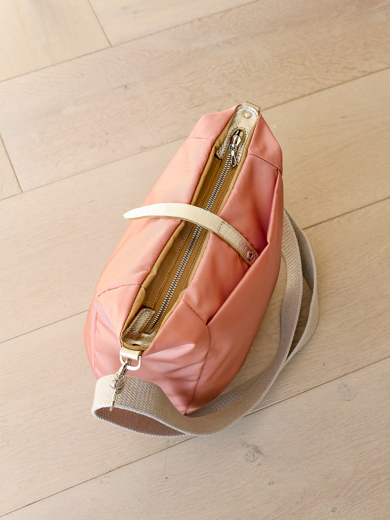 Hattie Satin Nylon - Salmon Pink                                