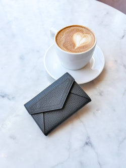 Katie dutch leather card case - Black
