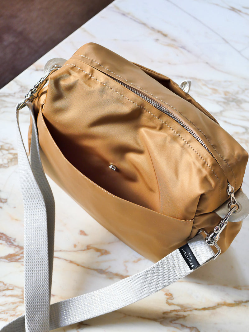 Ravello satin nylon - Camel