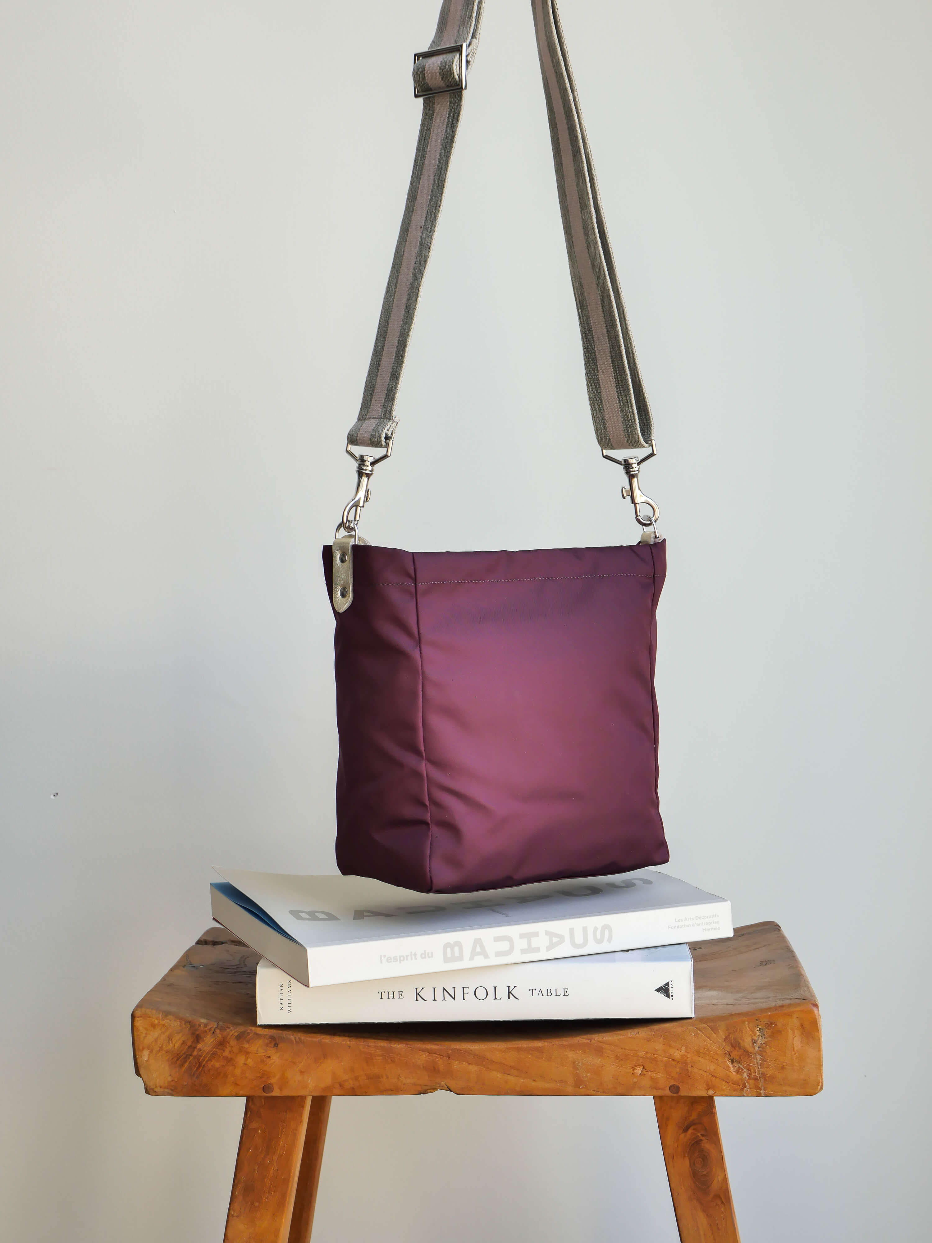 Arya nylon satiné - Bordeaux