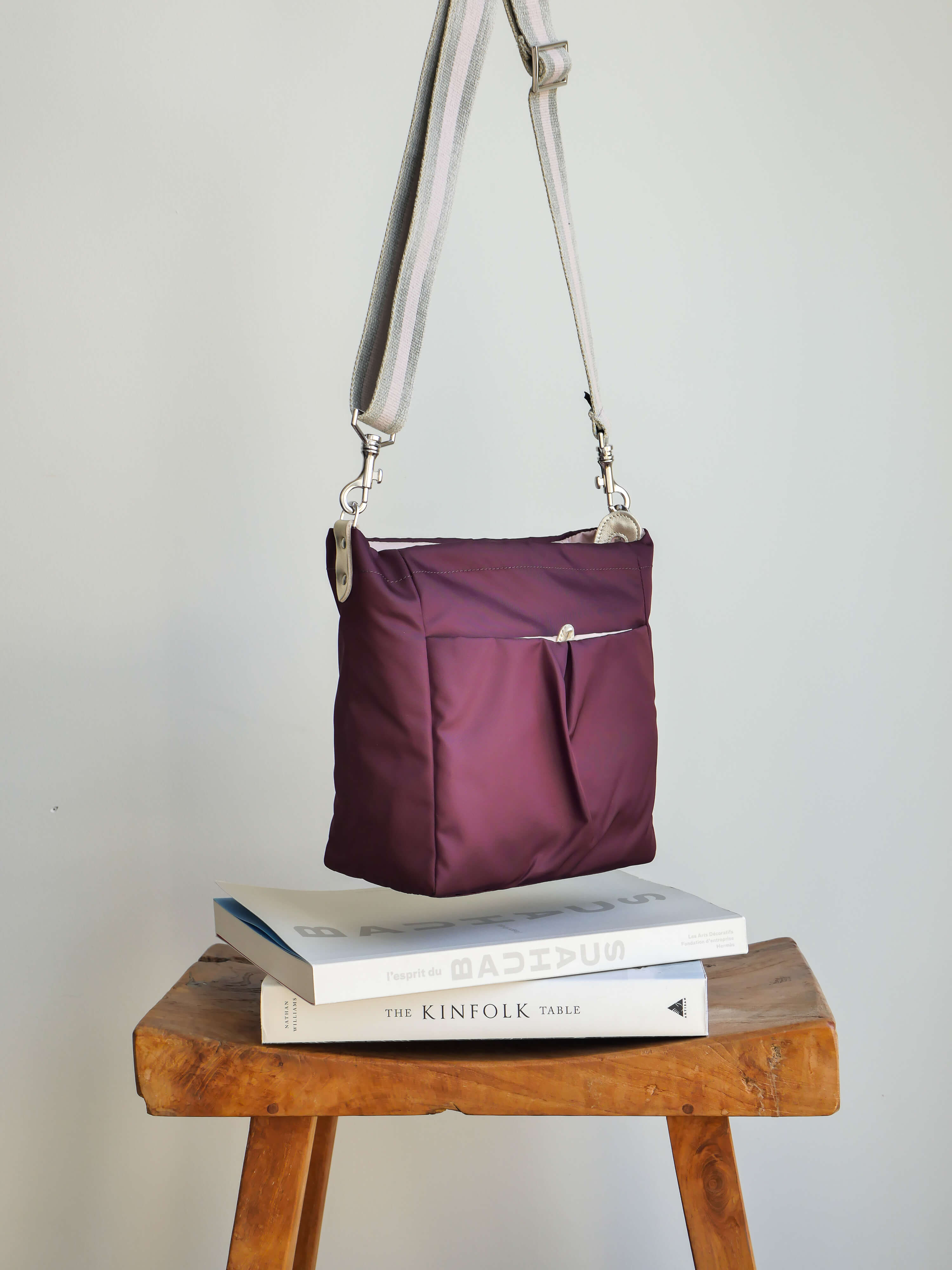 Arya nylon satiné - Bordeaux