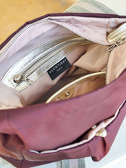 Arya nylon satiné - Bordeaux