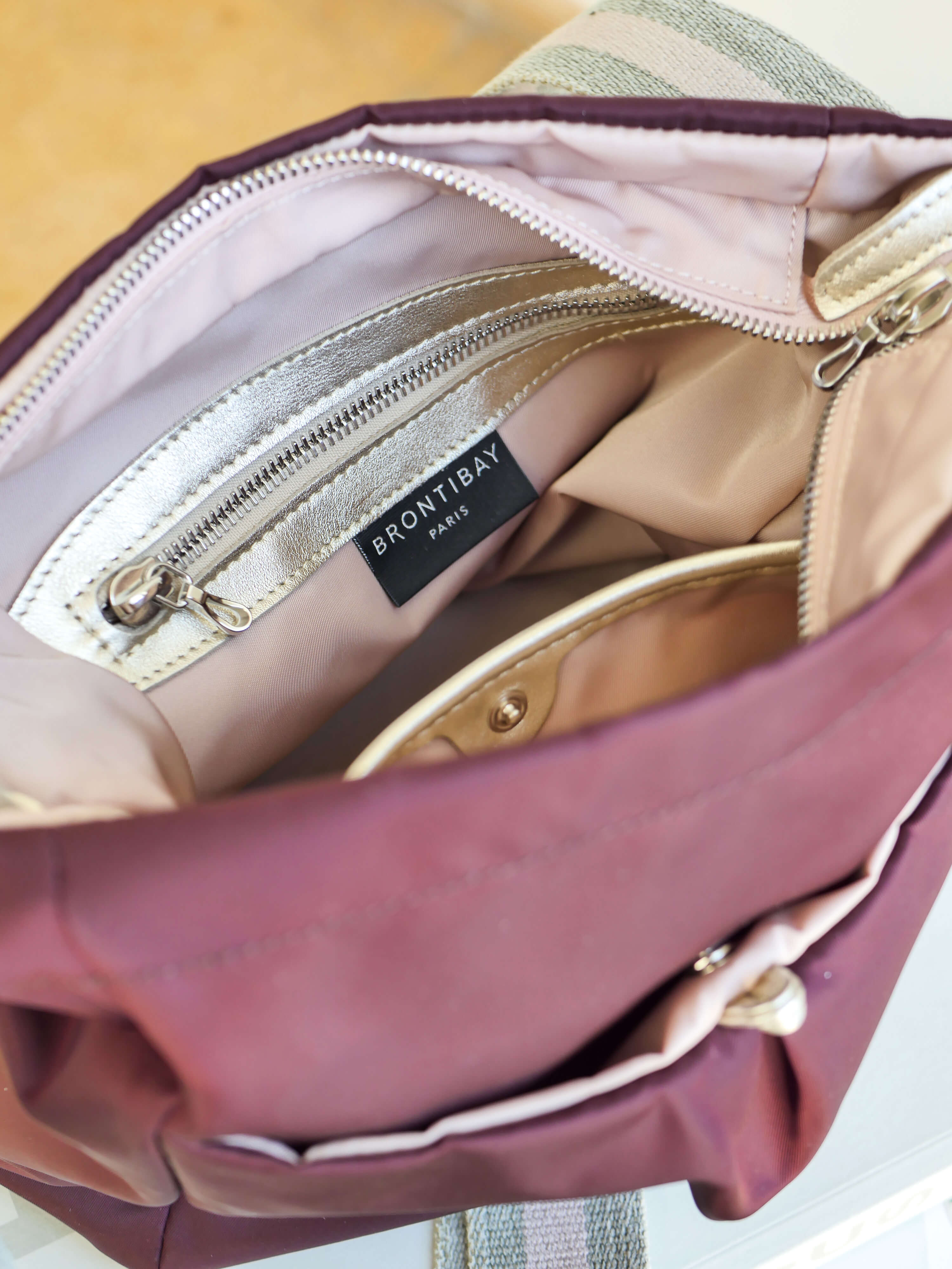 Arya nylon satiné - Bordeaux