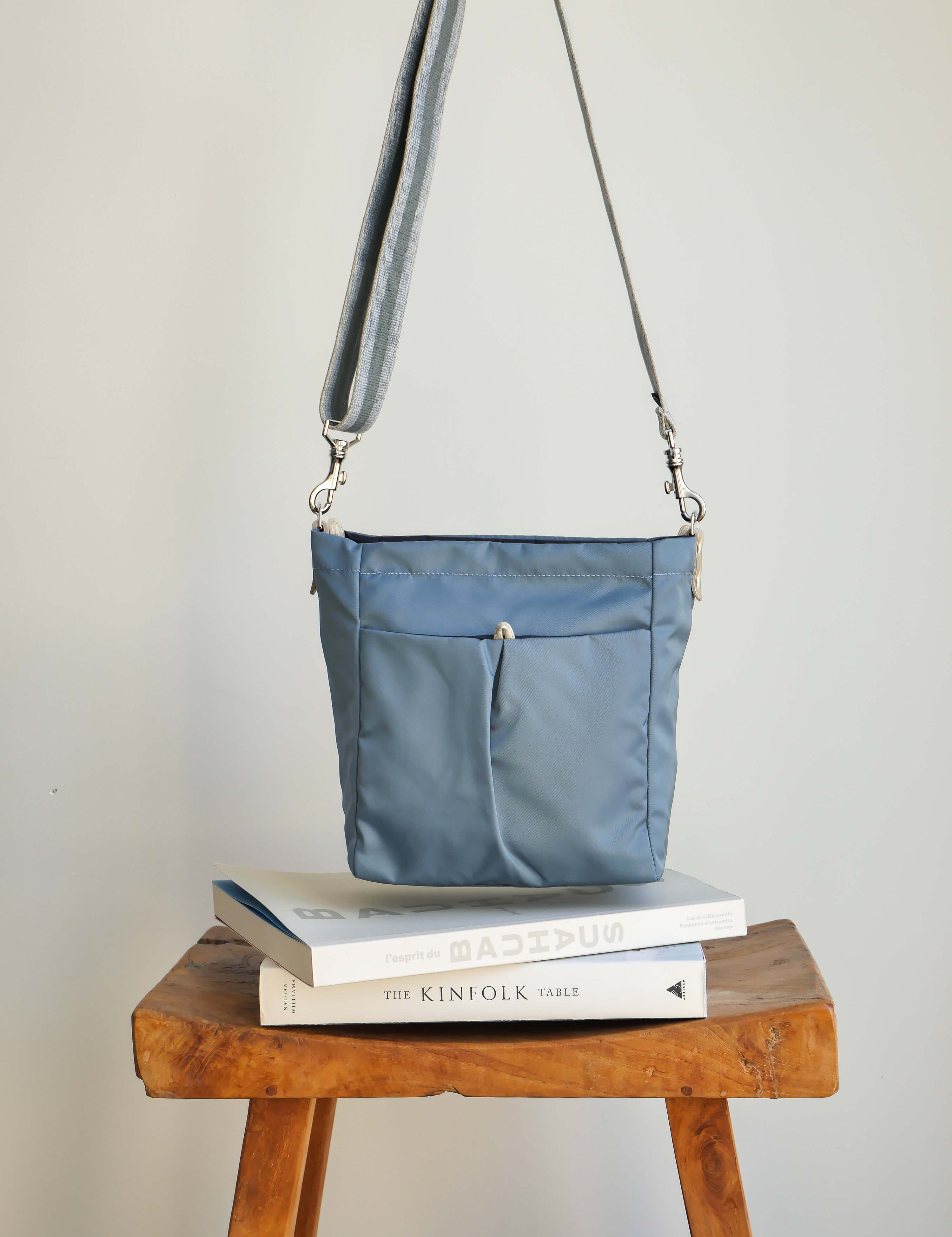 satin nylon crossbody bag