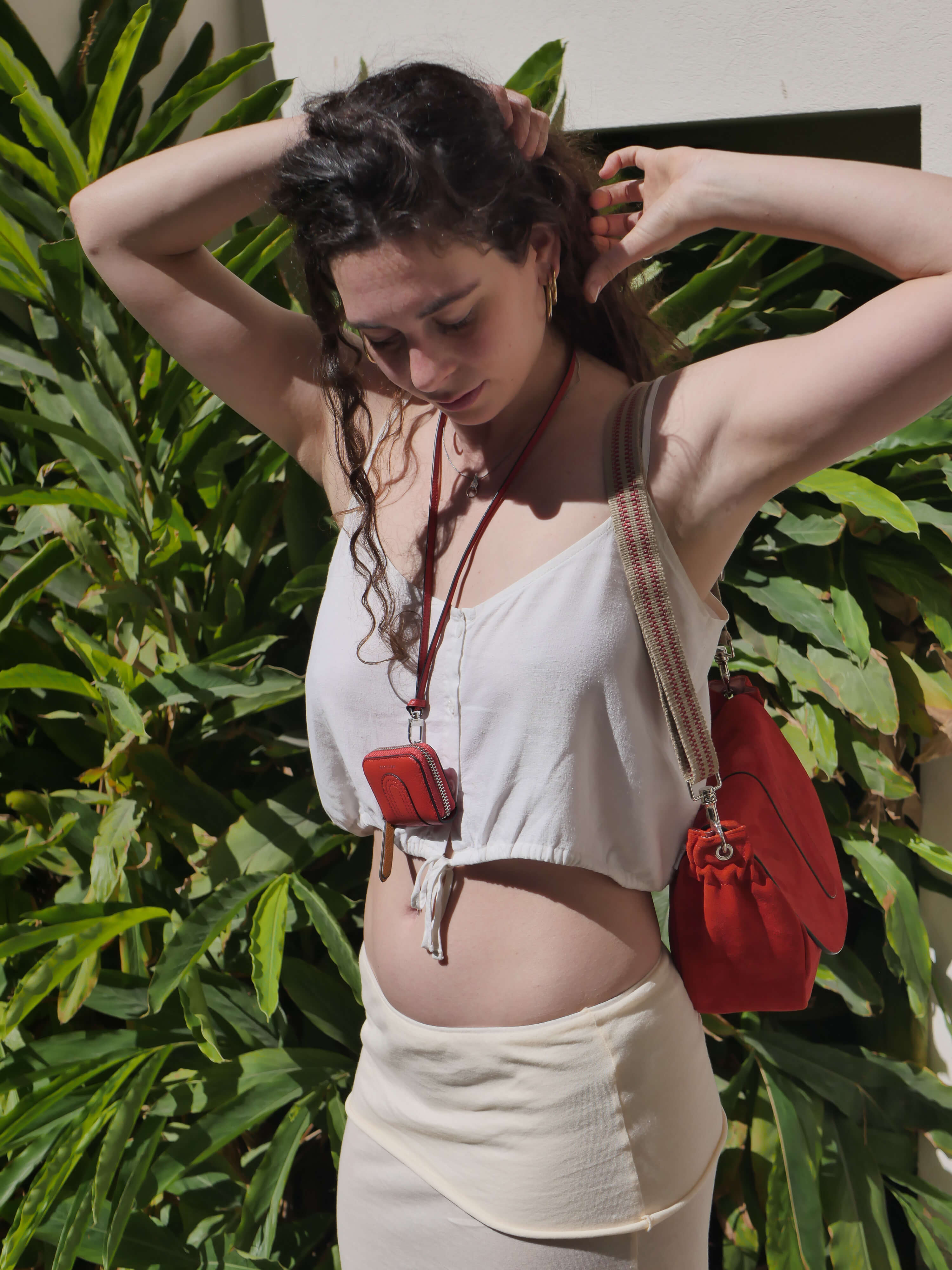 Baboushka Dutch leather patch - Papaya