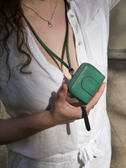 Baboushka Dutch leather patch - Green Tea