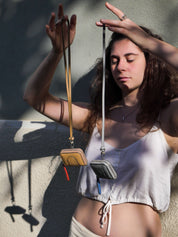 Baboushka Dutch leather patch - Gray