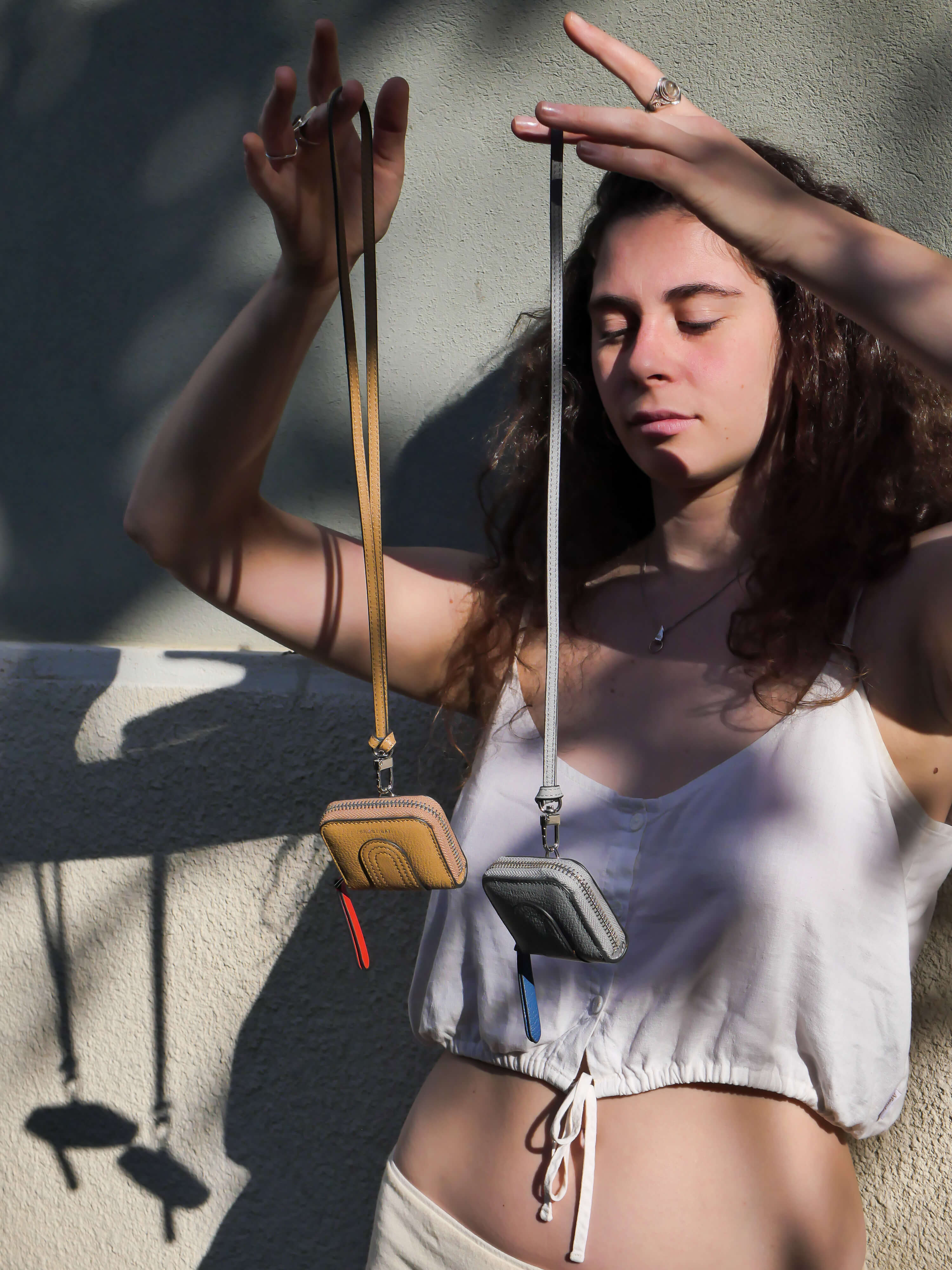 Baboushka Dutch leather patch - Gray