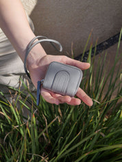 Baboushka Dutch leather patch - Gray