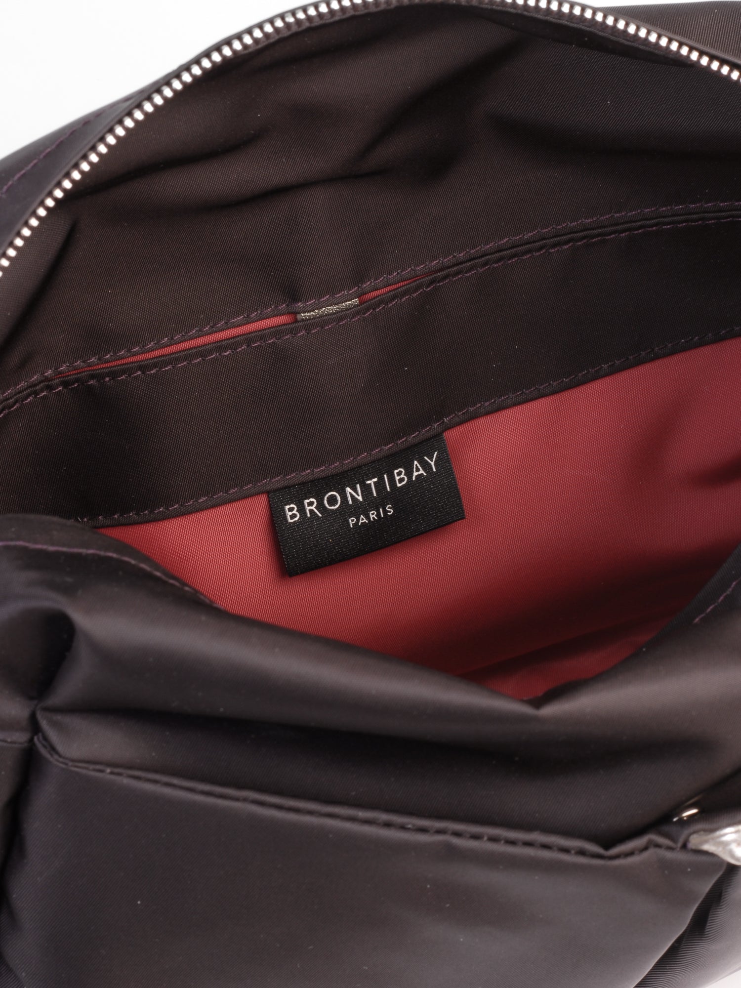 Baia satin nylon bag - Wild Blackberry